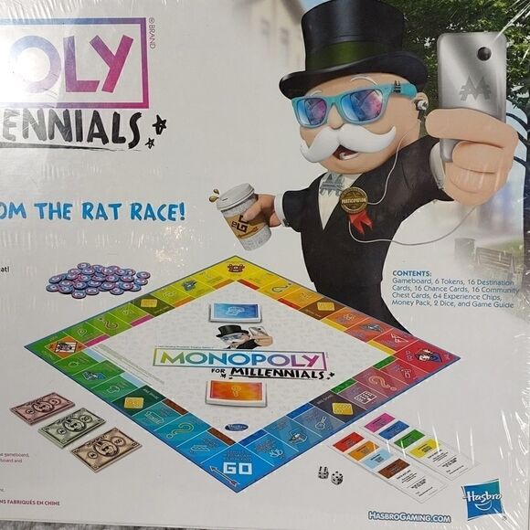 NIB Monopoly For Millennials Board Game - Picture 5 of 6
